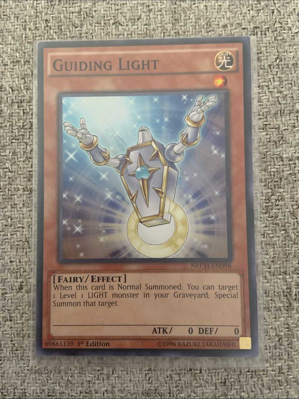 Guiding Light Fairy Effect Card - Yu-Gi-Oh Duel Monsters Card Game.